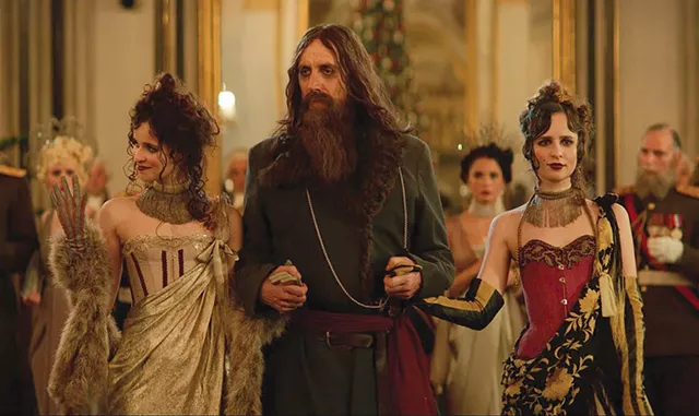 (From left) Ronja Haugholt, Rhys Ifans and Vår Haugholt in The King's Man - COURTESY OF PETER MOUNTAIN/TWENTIETH CENTURY FOX