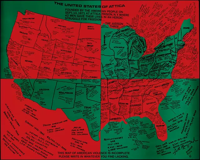 "United States of Attica" by Faith Ringgold - COURTESY