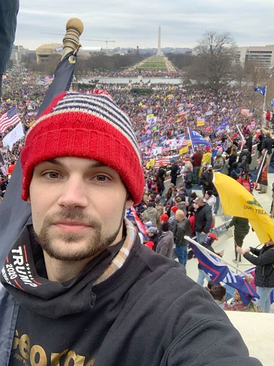 Nicholas Languerand posted this selfie on Twitter - COURTESY OF U.S. DEPARTMENT OF JUSTICE