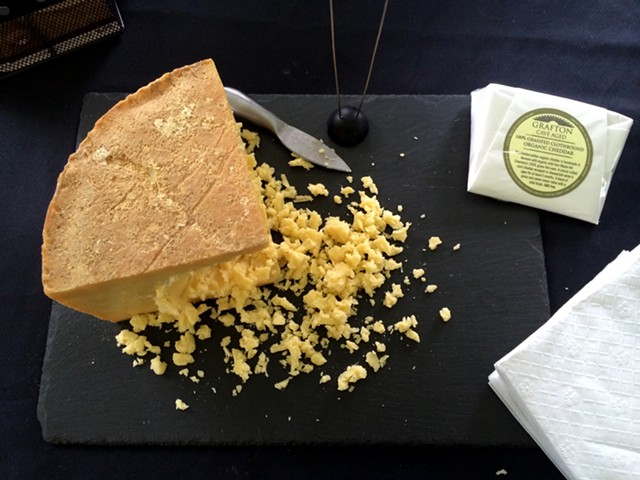 Cave-aged clothbound cheddar at the 2016 Grafton Food Festival - JULIA CLANCY