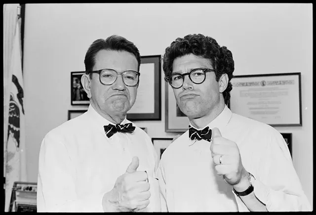 Senator Paul Simon and Franken in 1991 - COURTESY OF JAMIE HOWREN/LIBRARY OF CONGRESS