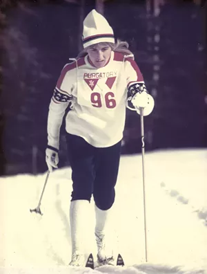 Trina Hosmer competing in the U.S. Nationals, 1971 - COURTESY