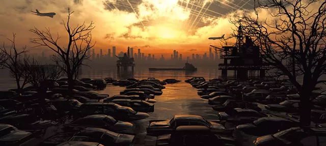 "Auto Warming" by John Douglas - COURTESY