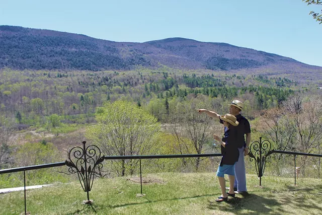 Guests enjoying the view of the Battenkill Valley - COURTESY