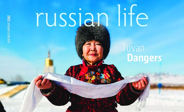 Part of the January/February 2022 cover of 'Russian Life' - COURTESY PHOTO