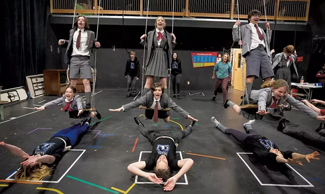 Lyric Theatre cast members rehearse a scene from Matilda the Musical - GLENN RUSSELL