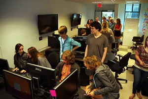 Students from the first summer session of the Champlain Game Academy - CHAMPLAIN COLLEGE