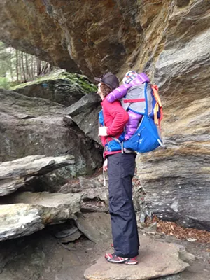 Tristan and Elise take in the unique terrain on Mt. Mansfield - SARAH GALBRAITH