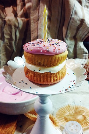 A mini layer cake fit for a baby - SAM SIMON