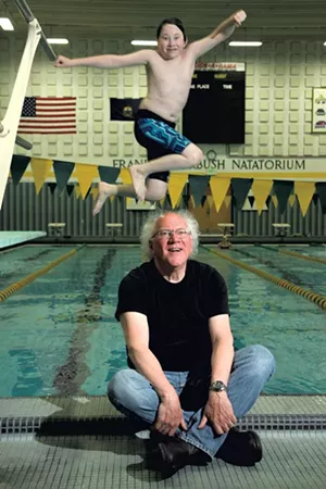 Allan Nicholls with son David - MATTHEW THORSEN