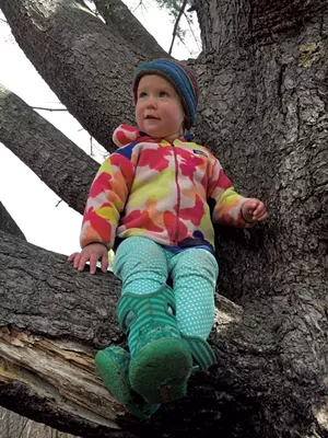 Joni Houghton takes a break from hiking - MEGAN JAMES
