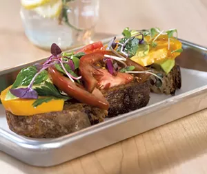 Heirloom tomato toast - COURTESY OF LARK HOTELS