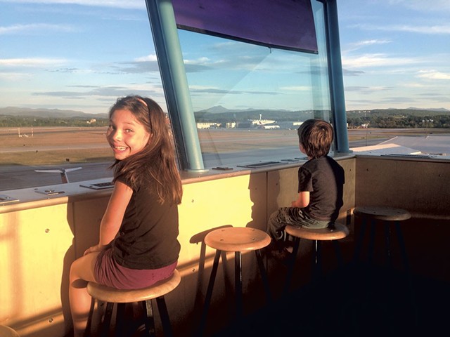 Manya and Ezra taking in the view from the observation deck. - KEN PICARD