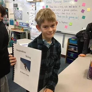 Third-grade writer Harper - SARAH TUFF DUNN