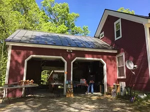 The barn outside the Birds of Vermont Museum - SARAH TUFF DUNN