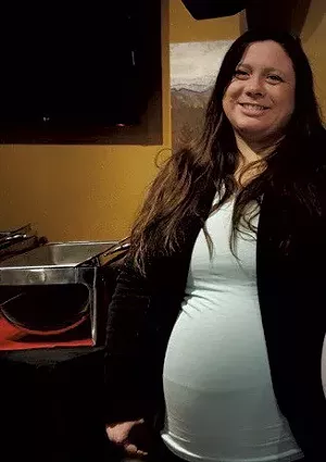 Kelly Locke while pregnant with Russell - COURTESY OF KELLY LOCKE