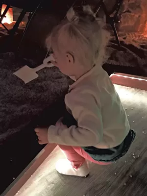 Virginia in the salt cave - KRISTEN RAVIN