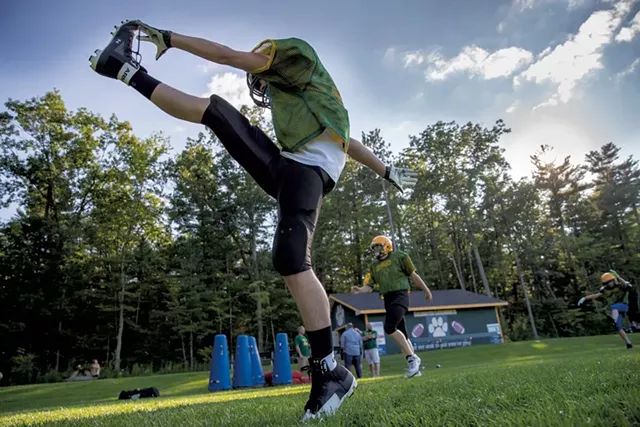 Colchester Catamounts' preseason practice - JAMES BUCK