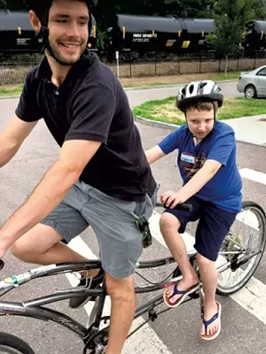 Tandem biking - COURTESY OF DEBBIE LAMDEN