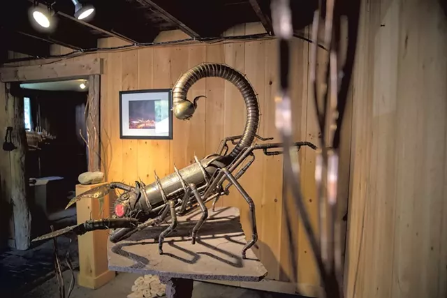 A copper scorpion sculpture made by Chris Cleary - JAMES BUCK