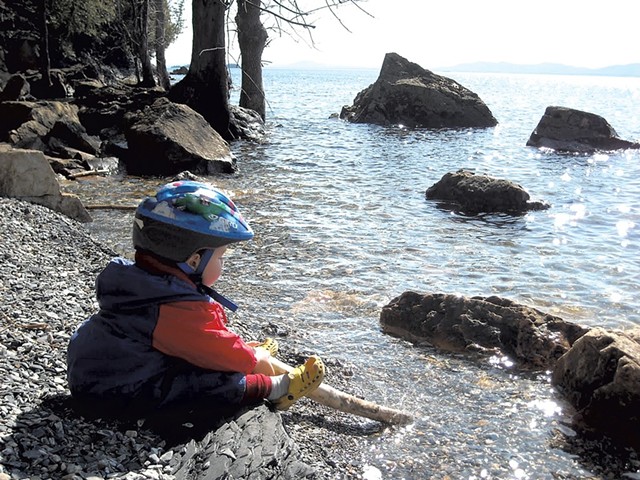 Heather's son, Jesse, at Rock Point in 2010 - BEN WANG