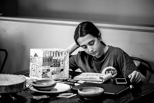 12-year-old Cal makes art - SAM SIMON