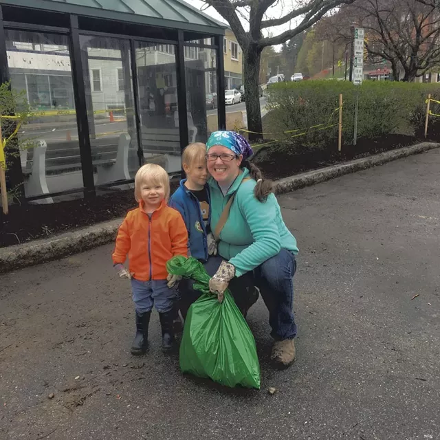 Kids greening up in Springfield last year - COURTESY OF JEB WALLACE-BRODEUR