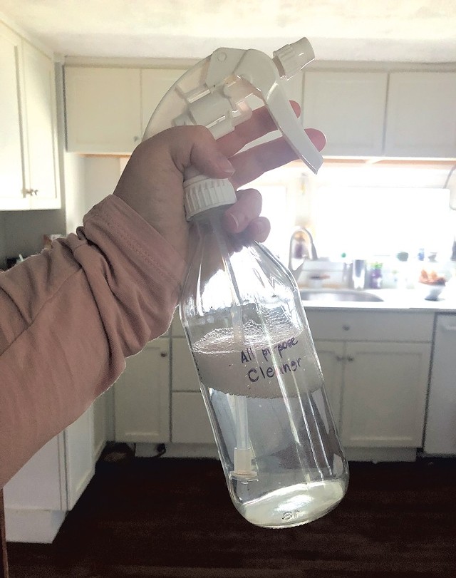 DIY all-purpose cleaner in a recycled bottle - MEREDITH BAY-TYACK
