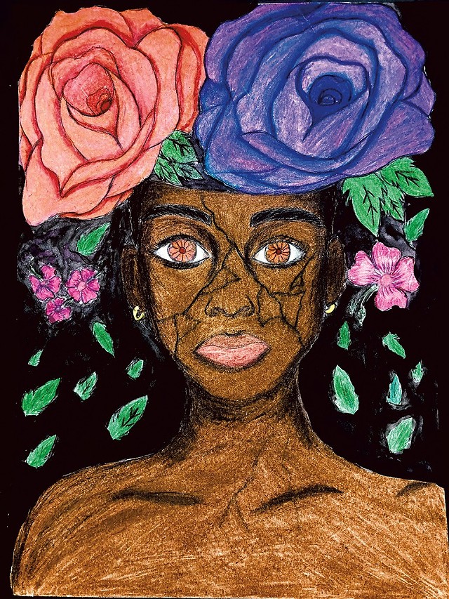 "Break Free and Bloom" by Hawa, age 13, Winooski - COURTESY