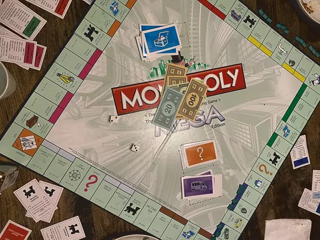 The Novak family's Monopoly board - ALISON NOVAK
