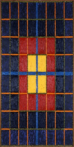 "The Acroatic Rectangle per Eighteen," oil on canvas by Al Jensen - COURTESY OF THE HYDE COLLECTION