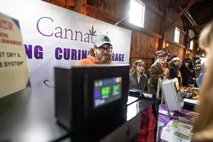 The Cannatrol booth - LUKE AWTRY