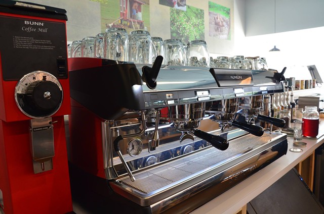 Espresso machine at Beans By the Border - COURTESY OF BEANS BY THE BORDER