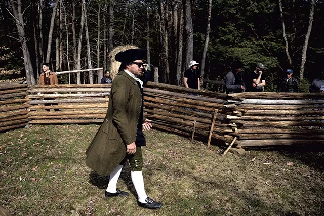 Actor Rob Campbell preparing for a scene - ZACHARY P. STEPHENS