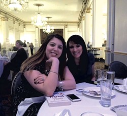Abby Ledoux and Courtney Lamdin at the NENPA awards - PAULA ROUTLY