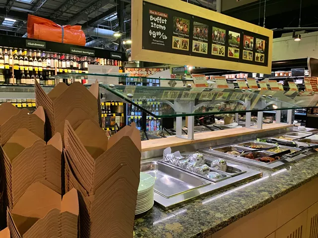 Recyclable takeout containers at the downtown City Market, Onion River Co-op - MELISSA PASANEN