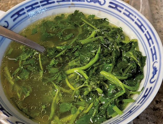Watercress soup - COURTESY OF ELAINE WANG