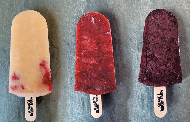 A variety of fruit popsicles from Adam's Berry Farm - COURTESY