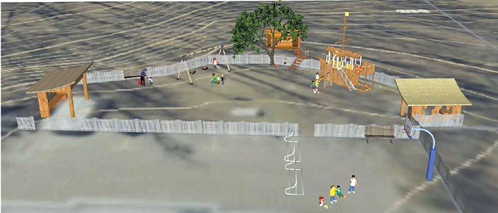Rendering of new playground design - COURTESY