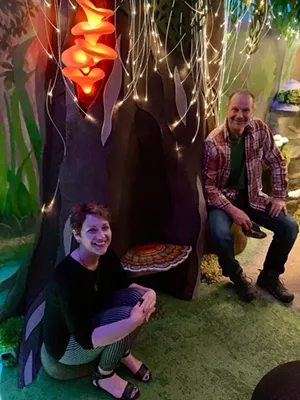 Babaroosa cofounder Teresa Davis and creative collaborator Rob Hunter - COURTESY