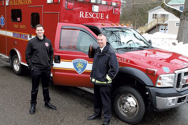 Fire Chief Steven Locke (right) - FILE: COURTNEY LAMDIN ©️ SEVEN DAYS