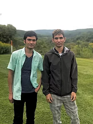 Raj (left) and Kabi Adhikari - COURTESY
