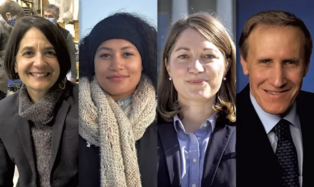 From left, Becca Ballint, Sianay Chase Clifford, Molly Gray and Louis Meyers - FILE PHOTOS