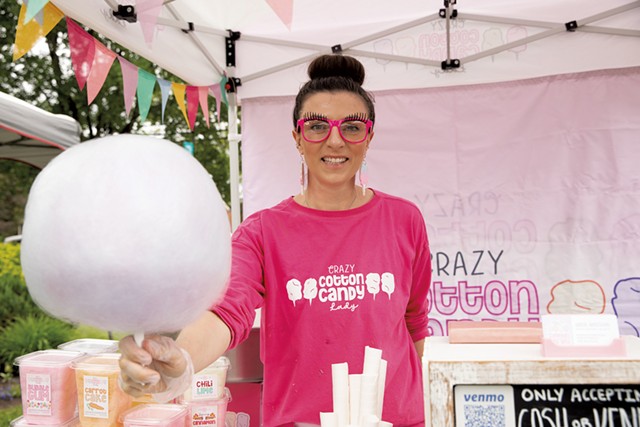 Crazy Cotton Candy Lady owner Kristie Armstrong - CAT CUTILLO