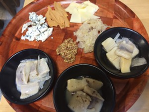 Three kinds of herring with three kinds of cheese - SUZANNE PODHAIZER