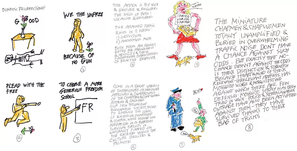 Comics by Peter Schumann - COURTESY OF PETER SCHUMANN