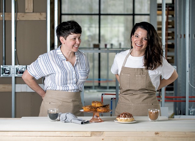 MK (left) and Stacey Daley of Boxcar Bakery - COURTESY OF OWL'S IRIS PHOTOGRAPHY