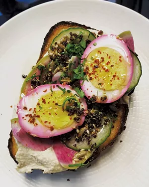 The Grey Jay's hummus toast - COURTESY