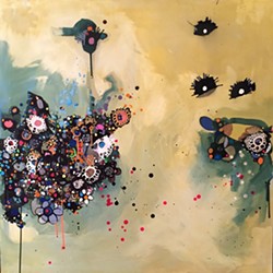 Painting by Sage Tucker-Ketcham - COURTESY OF KARMA BIRD HOUSE GALLERY