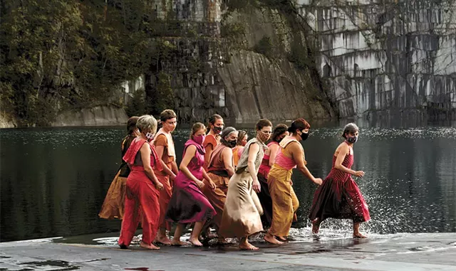 Dancers rehearsing The Quarry Project - COURTESY OF JULIA BARSTOW